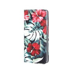 OEM Pouzdro flip Samsung Galaxy A22 5G red flower