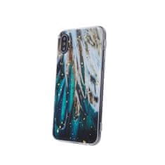 OEM Kryt Samsung Galaxy A22 5G Silicone Gold Glam feathers