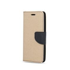 OEM Pouzdro flip fancy Samsung Galaxy A42 5G zlatá/černá