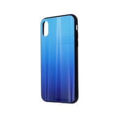 OEM Pouzdro Samsung Galaxy A12 Glass Case Rainbow blue