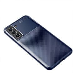 OEM Kryt Samsung Galaxy S21 FE Armored Shockproof Carbon Fiber modrý