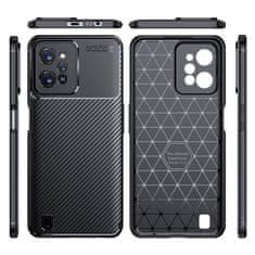 OEM Kryt Realme C31 Armored Shockproof Carbon Fiber černý