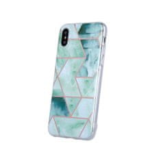 OEM Kryt Samsung Galaxy A22 5G Silicone Geometric Marmur zelený