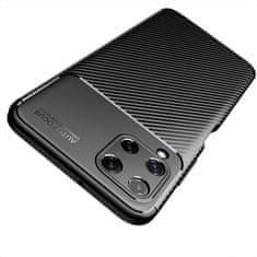 OEM Kryt Samsung Galaxy A22 5G Armored Carbon Fiber černý