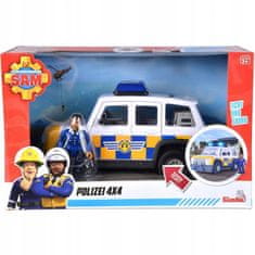 Simba Hasič Sam Jeep Policejní Malcolm Akční figurka