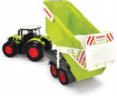 Dickie Farm Velký traktor Claas s přívěsem 64 cm