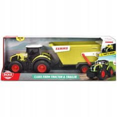 Dickie Farm Velký traktor Claas s přívěsem 64 cm