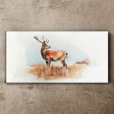 COLORAY.CZ Obraz na plátně Akvarel Animal Deer 120x60 cm