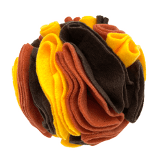 Guden Snuffle ball MAXI (16cm) žlutá/rezavá/tm.hnědá