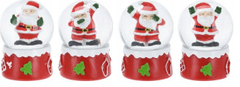 Koopman Vánoční sněhová koule Santa Claus 6 cm