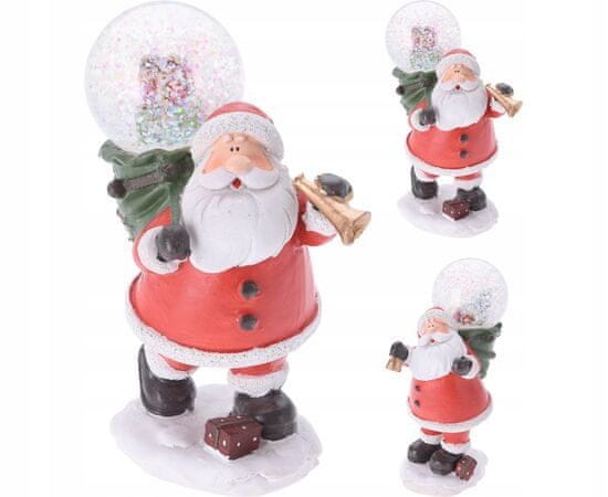 Koopman Vánoční vodní sněhová koule Santa Claus 13 cm