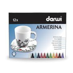 DARWI ARMERINA fixy na porcelán bez vypalování sada 12 x 6 ml