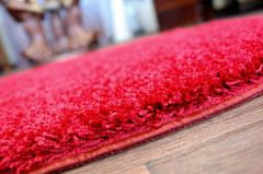 Dywany Lusczów Kulatý koberec SHAGGY Hiza 5cm bordó, velikost kruh 100