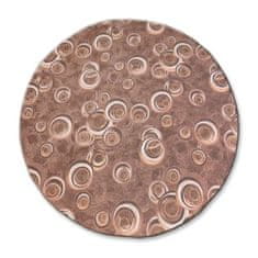 Dywany Lusczów Kulatý koberec DROPS Bubbles hnědý, velikost kruh 100
