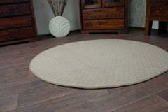 Dywany Lusczów Kulatý koberec AKTUA Breny béžový, velikost kruh 133