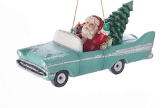 kurt adler Vánoce - ozdoba santa v autě