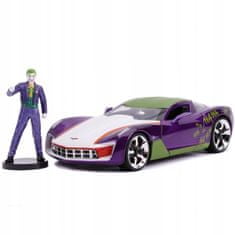 Jada Toys Joker Car Chevy Corvette Stingray Figurk