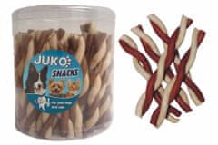 Juko Jerky tyčinka kroucená Vanilka &amp; kuře Snacks (50 ks)