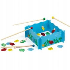 Viga Toys Chytání ryb Dřevěná rodinná hra