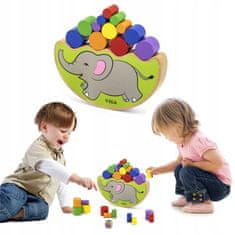 Viga Toys Dřevěná skládačka Balancing Elephant