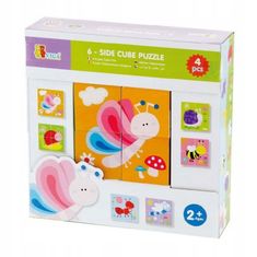 Viga Toys Dřevěná skládačka Hmyz Puzzle 4 bloky 6 obrázek