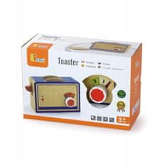 Viga Toys Dřevěný kuchyňský toustovač pro děti Toasty pro domácnost Toasty T