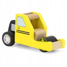 Viga Toys Dřevěný žlutý silniční válec