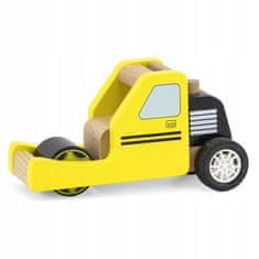 Viga Toys Dřevěný žlutý silniční válec
