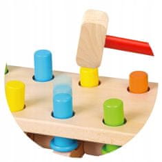 Viga Toys Hračky Hračky Dřevěná děrovací hra s kladivem