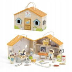 Viga Toys Veterinární klinika Wooden Animal Clinic