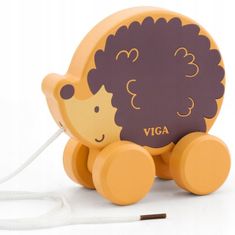 Viga Toys Tahání dřevěný ježek - PolarB