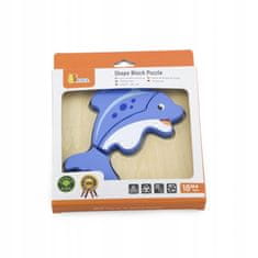 Viga První dřevěné puzzle mláděte delfína