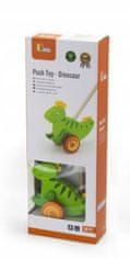 Viga Viga Toys Dřevěný tlačný dinosaurus
