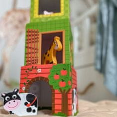 WOOPIE GREEN Farm Cube Puzzle + krabičky