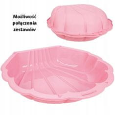 WOOPIE Sandbox Bazén Scallop Pink 3v1 Dry