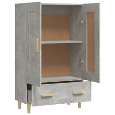 Greatstore Komoda betonově šedá 70 x 31 x 115 cm kompozitní dřevo