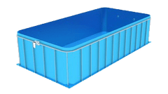 Gluc PBS Kompletní bazénový set SLANÝ BOURÁK 7x3x1.5m - plastový bazén zaoblený