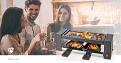 Nedis FCRA210FBK2 gourmet/raclette gril pro 2 osoby, 400 W