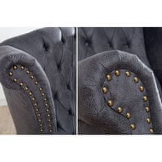 Invicta Interior (2622) INGLESE Chesterfield ušák křeslo šedé