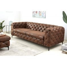 Invicta Interior (2813) MODERNO TEMPO Chesterfield pohovka antik hnědá, 240 cm