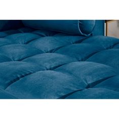 Invicta Interior (2678) COZY VELVET moderní pohovka, modrý samet 260 cm