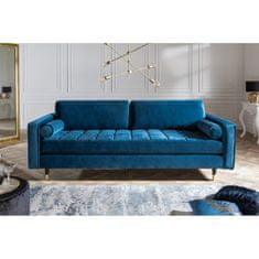 Invicta Interior (2693) COZY VELVET moderní pohovka modrý samet 225cm