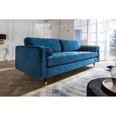 Invicta Interior (2693) COZY VELVET moderní pohovka modrý samet 225cm