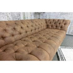 Gutmann Factory (3219) CANYON Chesterfield luxusní sametová pohovka hnědá