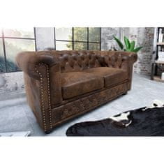 Invicta Interior (2778) INGLESE Chesterfield dvojsed antik hnědý