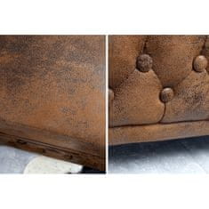 Invicta Interior (2778) INGLESE Chesterfield dvojsed antik hnědý