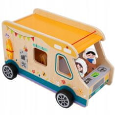 Tooky Toy Tooky Toy Dřevěný Campervan postavy Camping