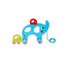 Tooky Toy TOOKY TOY Elephant Family Pulling Sorter 2v1 Z