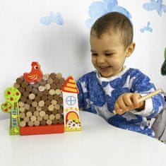 Tooky Toy TOOKY TOY Game Jenga The Falling Hen Wooden Farm