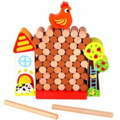 Tooky Toy TOOKY TOY Game Jenga The Falling Hen Wooden Farm